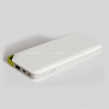 2017 lastest Aluminium alloy power bank 10000mah with usb port for phone device